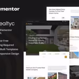 Realtyc - Real Estate Elementor Template Kit