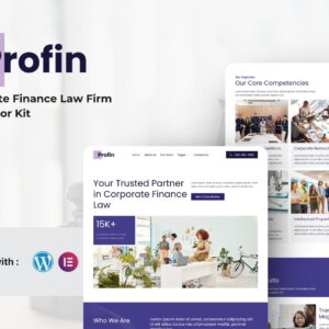 Profin - Finance Law Firm Elementor Template Kit