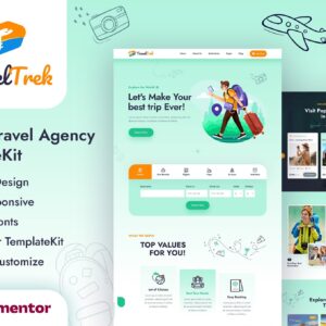Travel Trek - Tour and Travel Agency Elementor Template Kit